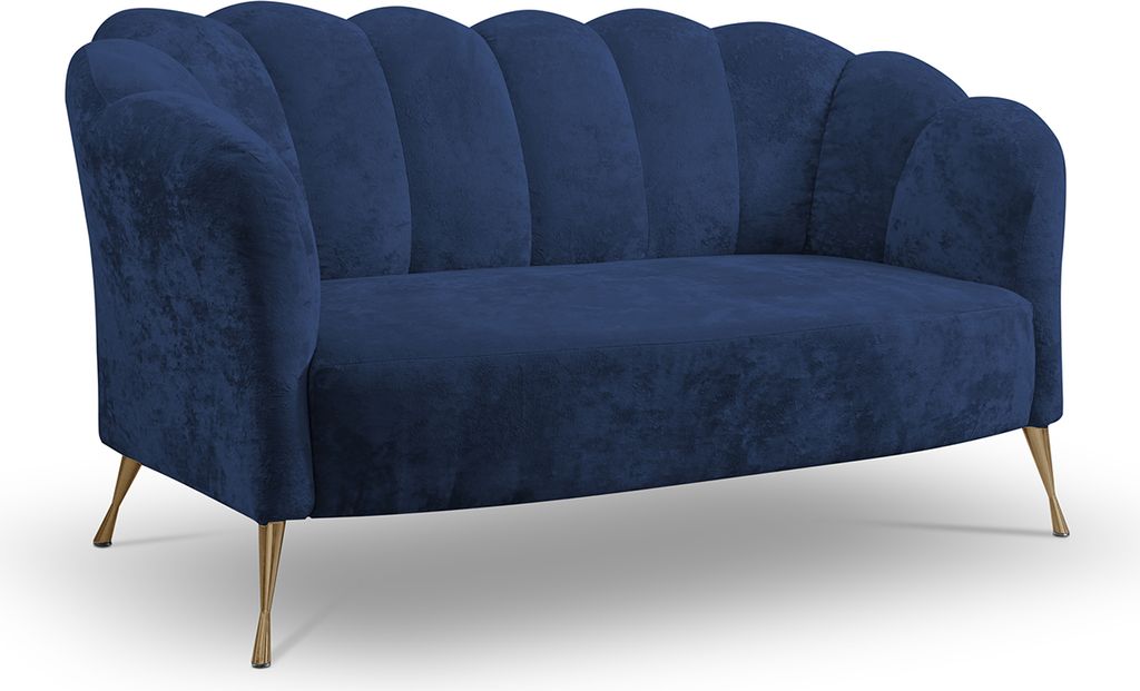 2-Sitzer Sofa Couch ADRIA eureka 2127 golden Muschel 155 x 78 x 83cm