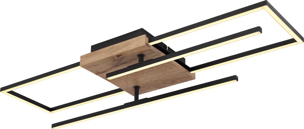 Globo Lighting|Deckenleuchte Metall schwarz matt, LED
