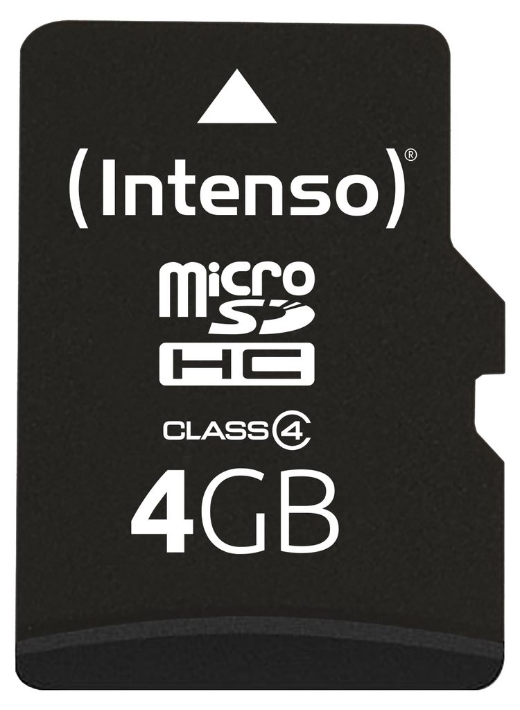 Intenso 3403450 memoria flash 4 GB MicroSDHC Classe 4 Immagine del prodotto 