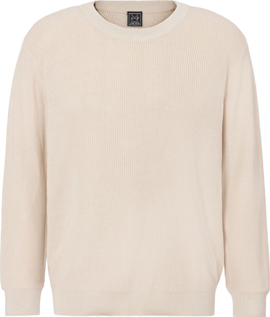 JOHN DEVIN Strickpullover beige Größe XL