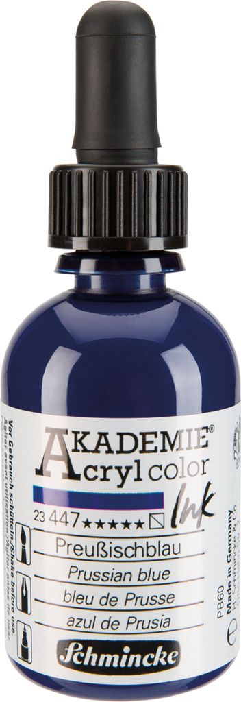 Schmincke Akademie Acryl color Ink 50ml Preußischblau Produktbild 