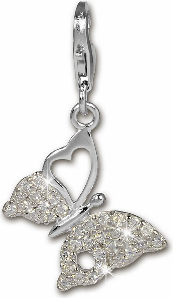 SilberDream Charm pendentif papillon blanc zirconium 925 Image du produit 