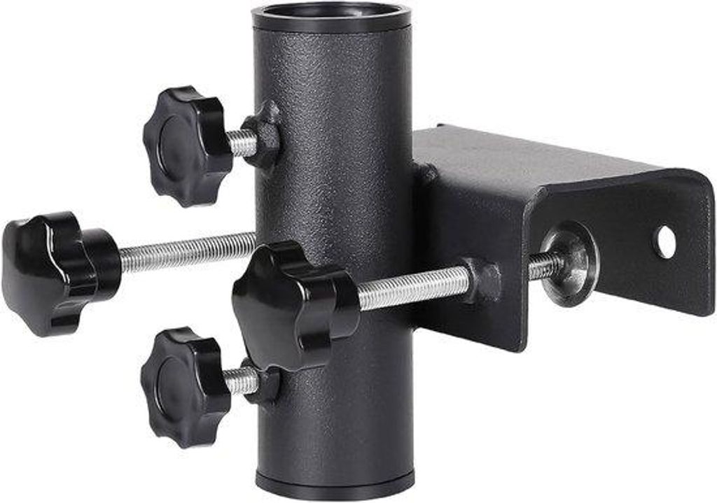 Robuste Sonnenschirmhalter für Balkon, Terrasse, schwarz, 20-63mm