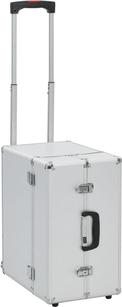 Pilotenkoffer 47 x 39 x 27 cm Silbern Aluminium