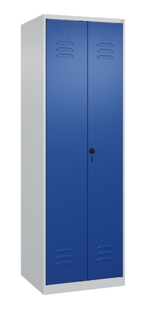 C+P Schwarz-Weiß-Spind Classic PLUS 1850x600x500mm 2Abteile lgr/ebl