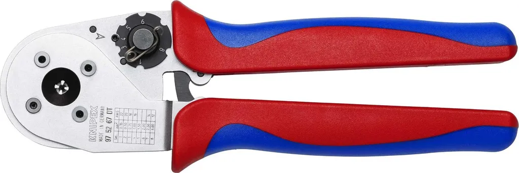 KNIPEX 97 52 67 DT Pince à sertir à quatre broches pour contacts DT 230 mm