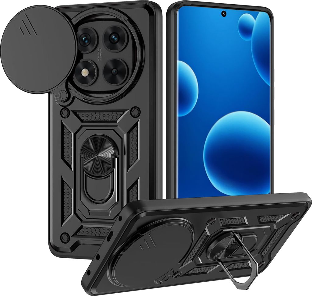 Hülle für Xiaomi Redmi Note 14 Pro+ Plus 5G PANCERNE SLIDE RING CASE