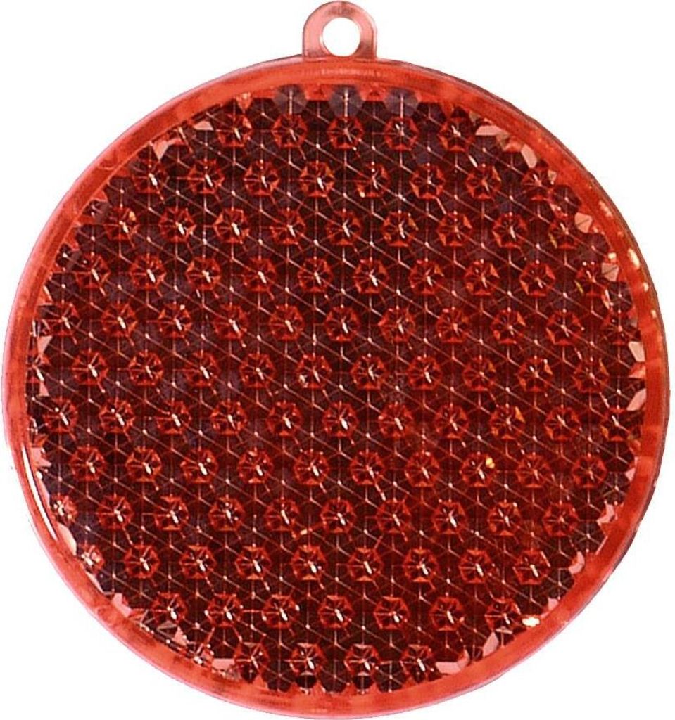 Reflektor "Rund" transparent-rot Produktbild 