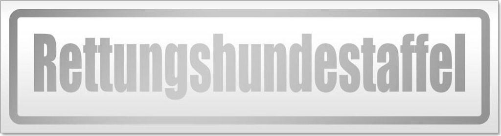 Rettungshundestaffel Magnetschild Schild magnetisch