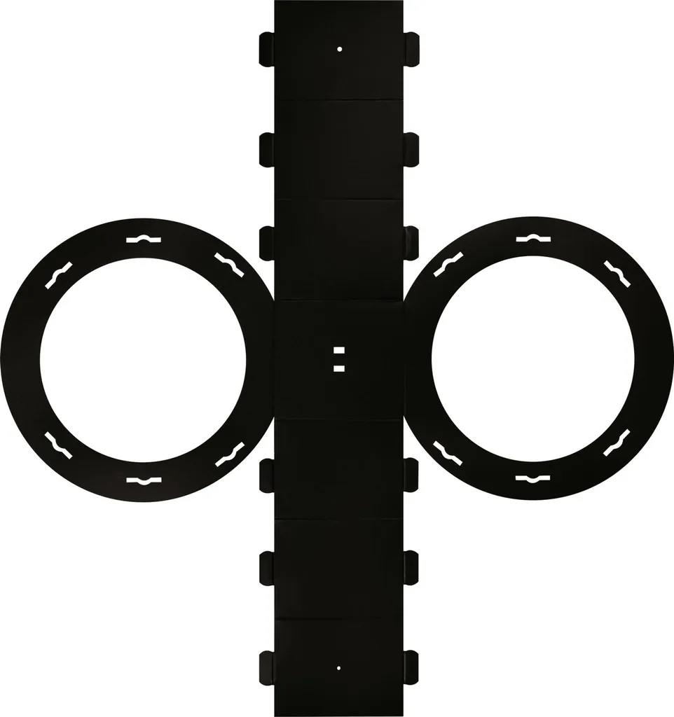 Gommettes noires autocollantes Heyda 204876190 prédécoupées de 10mm