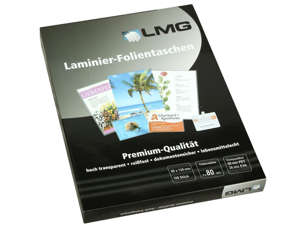 LMG LMG90X130X80 100x Laminierfolien glänzend für Produktbild 