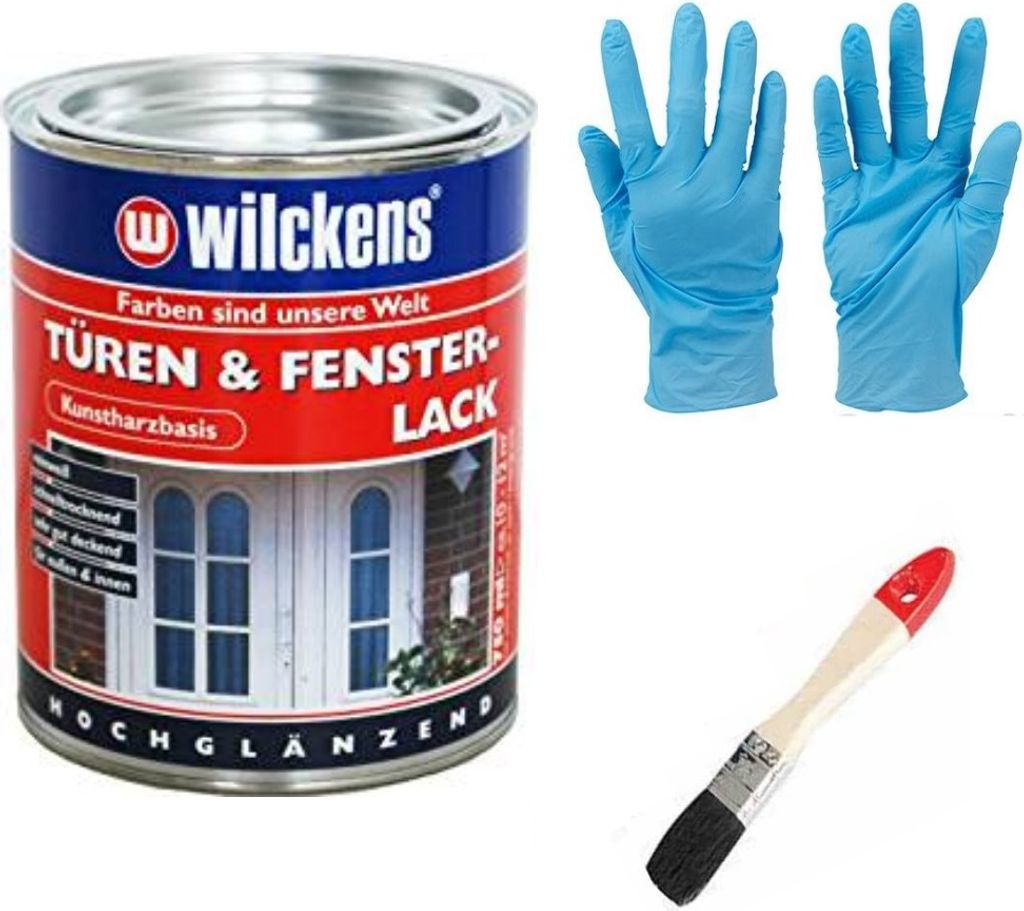 Lackfarbe weiss Türen und Fensterlack 750 ml Dose weiss Produktbild 