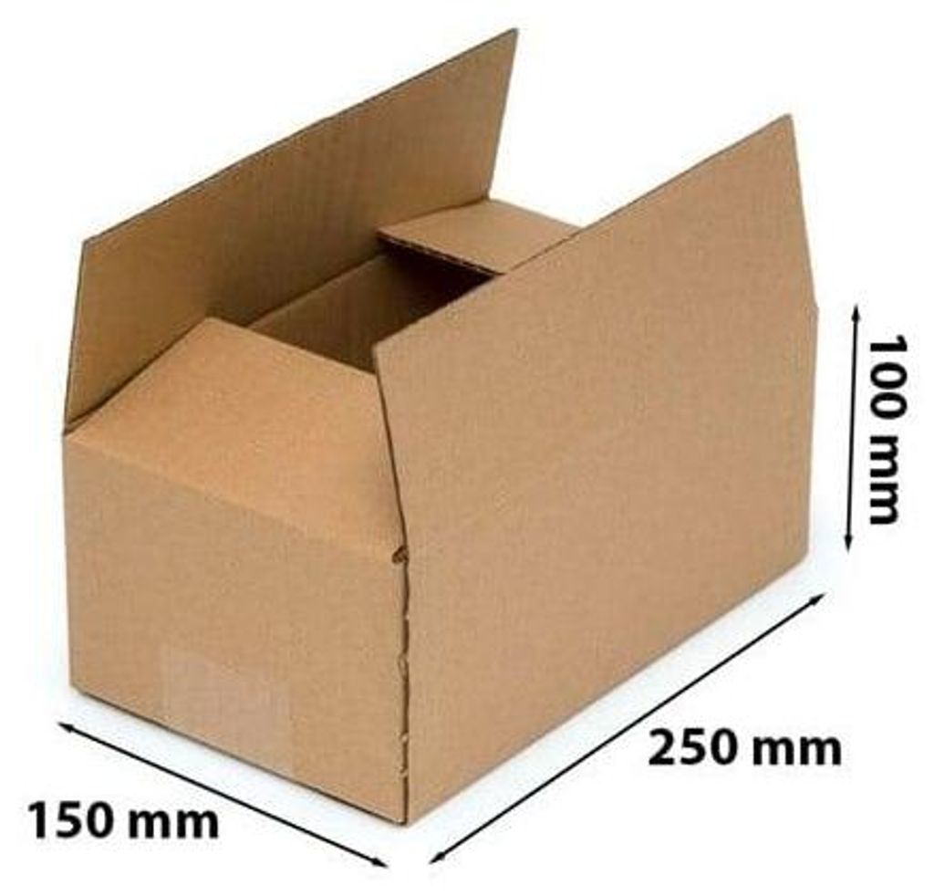 Karton Klapowy Pudełko Kartonowe Kartonik 250x150x100mm Zdjęcie produktu 