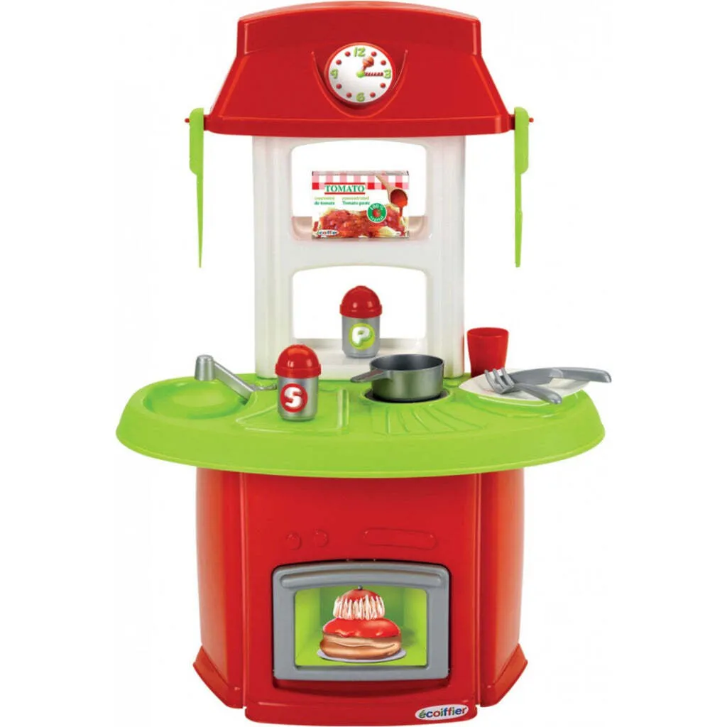 Ecoiffier 100% Chef Keuken - Cuisine Jouet avec 13 Accessoires Inclus