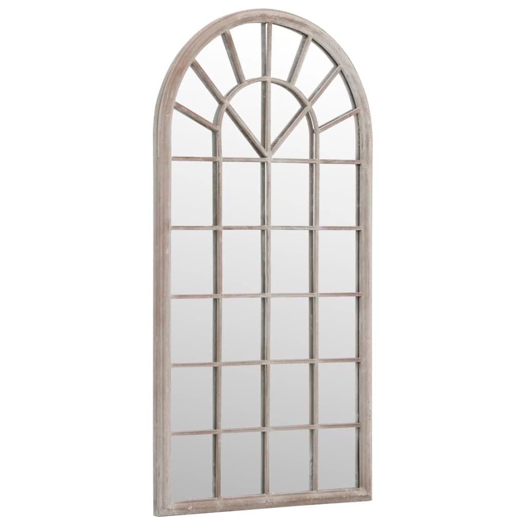 vidaXL Miroir de jardin sable 90x45 cm Fer Image du produit 