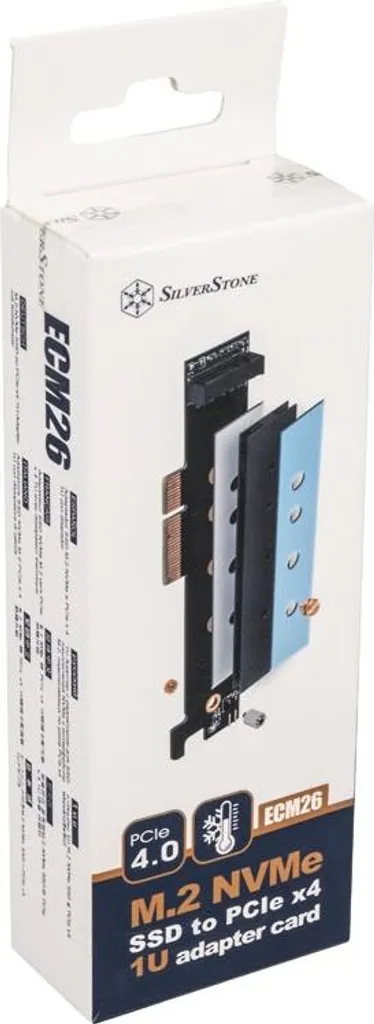 Interface PCIe 4.0 x4 pour SSD M.2 Silverstone SST-ECM26-V2 Robuste - 9