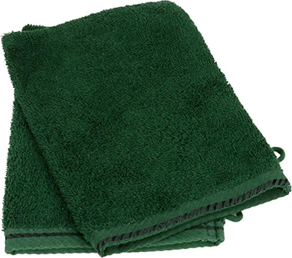 A&R 001.50 | Waschhandschuh -Standard 100 / 16 x 22 cm - Farbe: Dark Green - Größe: 16 x 22 cm
