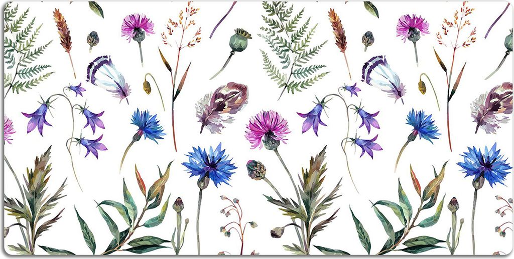 Schreibtischmatte Tischunterlage 90x45 cm Mauspad - Blumen von der Wiese