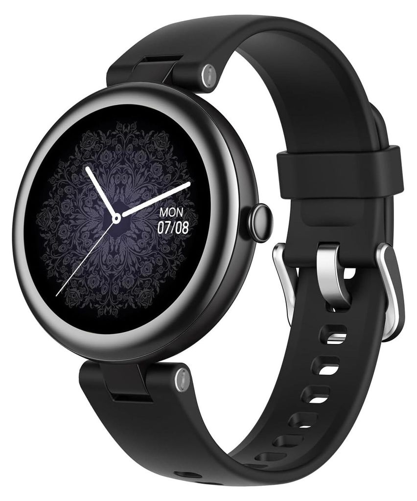 Damen-Smartwatch, 1,1 Zoll kleiner Touchscreen mit Schrittzähler, Schlafüberwachung, SpO2-Überwachung, Herzfrequenzüberwachung, Android IOS(Sch...