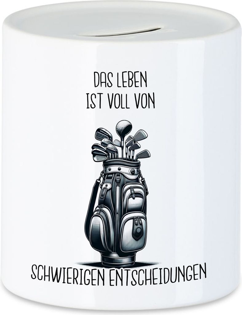 Das Leben ist voll von schwierigen Entscheidungen Golfbag Produktbild 