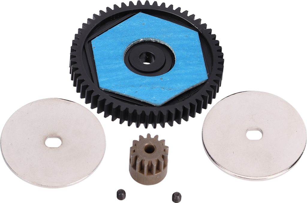 RC Zahnrad Upgrade Set, 56T Stirnrad & 13T Motorritzel, für Axial SCX10 Modellauto
