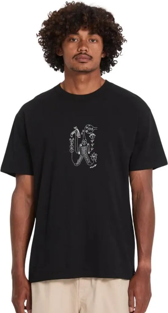Volcom Nowhere SST Noir M : T-shirt en coton qui ne se déforme pas