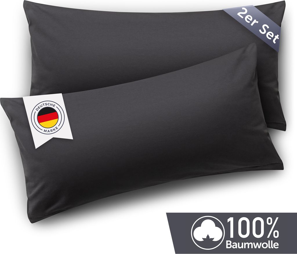 Traumnacht Green Base Set 2 Cuscini 40x80 Cm – Certificati Öko-Tex, Morbidi E Traspiranti, Fatti In Germania