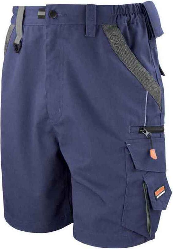 WORK-GUARD by Result - Cargo-Shorts für Herren PC6605 (M) (Marineblau/Schwarz)