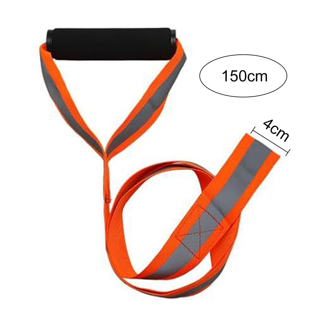 Deer Drag Strap, einfach zu verwendende, robuste, reflektierende, verstellbare Hirschgeschirr-Leine mit rutschfestem Griff für den Außenbereich