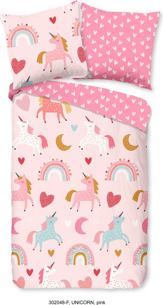 Duvet cover Good Morning 135x200 + 1* 80x80 cm - unicorn Produktbild 