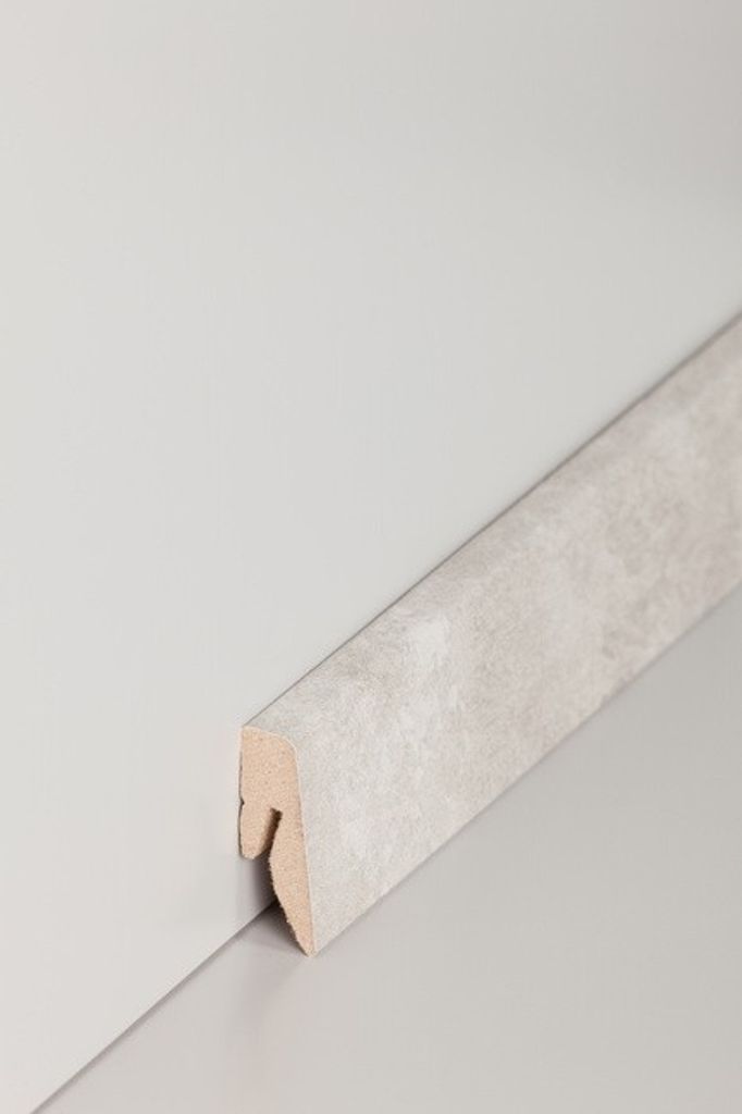 Sockelleisten / Fußleisten "Nauheim" (MDF foliert) - Farbpalette: Design-Mamor (718.4028)