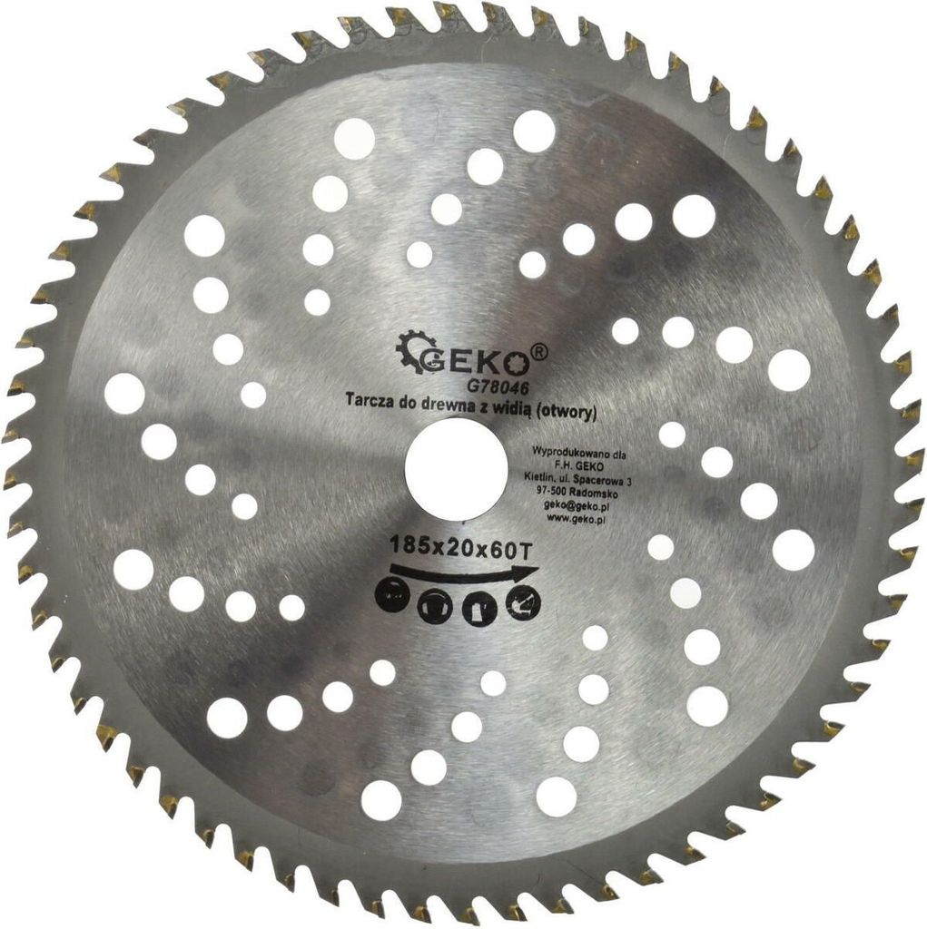 Pílový kotúč 185mm 60T 20mm 14618 Obrázok produktu 
