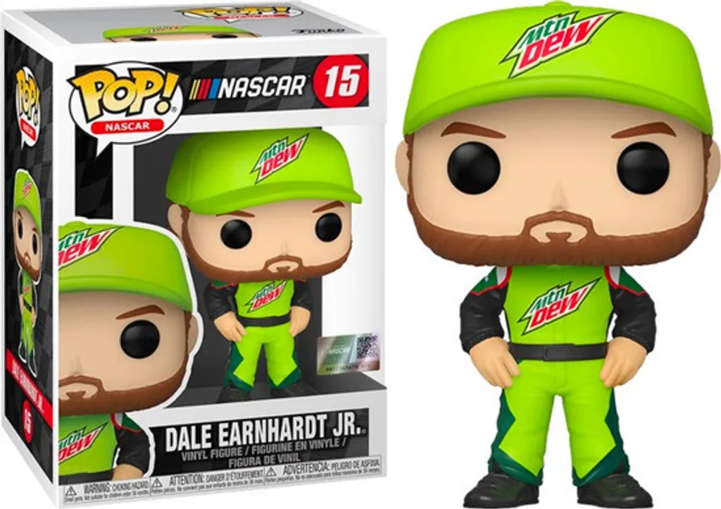 Pop Nascar Dale Earnhardt Jr. 15 Figurine Vinyle Détails Authentiques