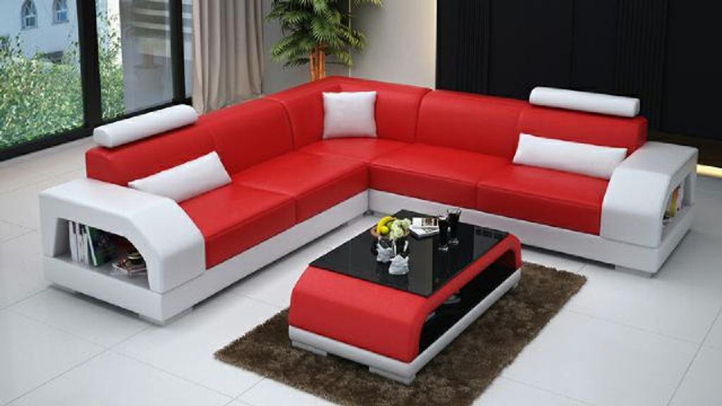 Design Ledersofa Xxl Wohnlandschaft Garnitur Leder Garnitur Eckcouch Ecksofa Neu