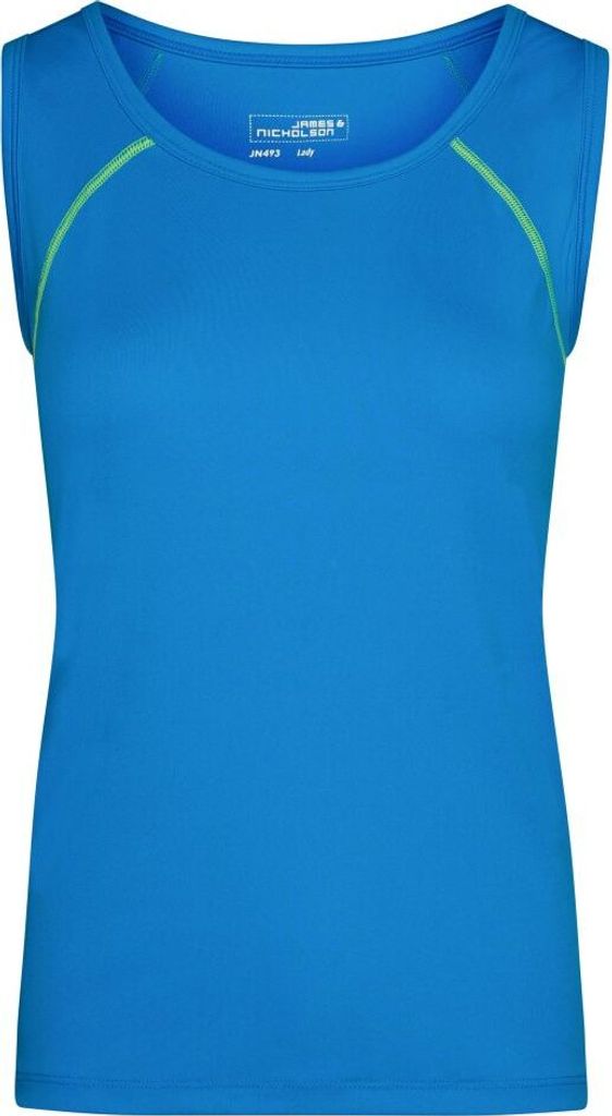 Funktions-Top für Fitness und Sport bright-blue/bright-yellow, Gr. XS