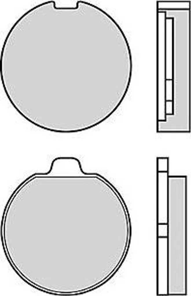 Plaquettes de frein Brembo 07SU01 CC Carbon Céramique avec Homologation ABE