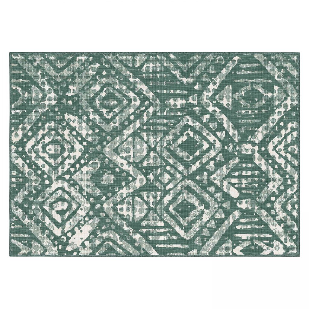 Outdoor-Teppich aus Polypropylen 160 x 230 cm grün - Oviala Kano