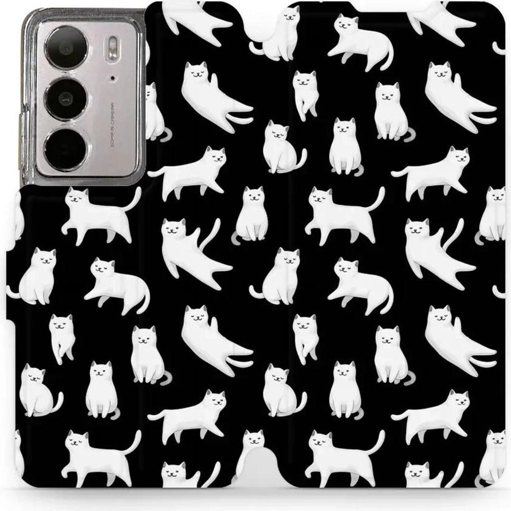 Handyhülle mit klappe für Realme C75 4G, Mobiwear Book, Luna-Kätzchen