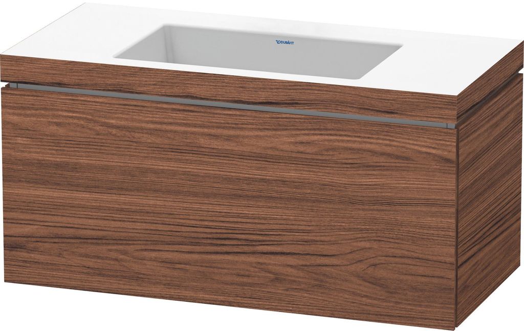 Duravit L-Cube c-bonded Set wandhängend, 1 Auszug, ohne Überlauf, ohne Hahnloch, 1000x500x480mm, LC6918N2121