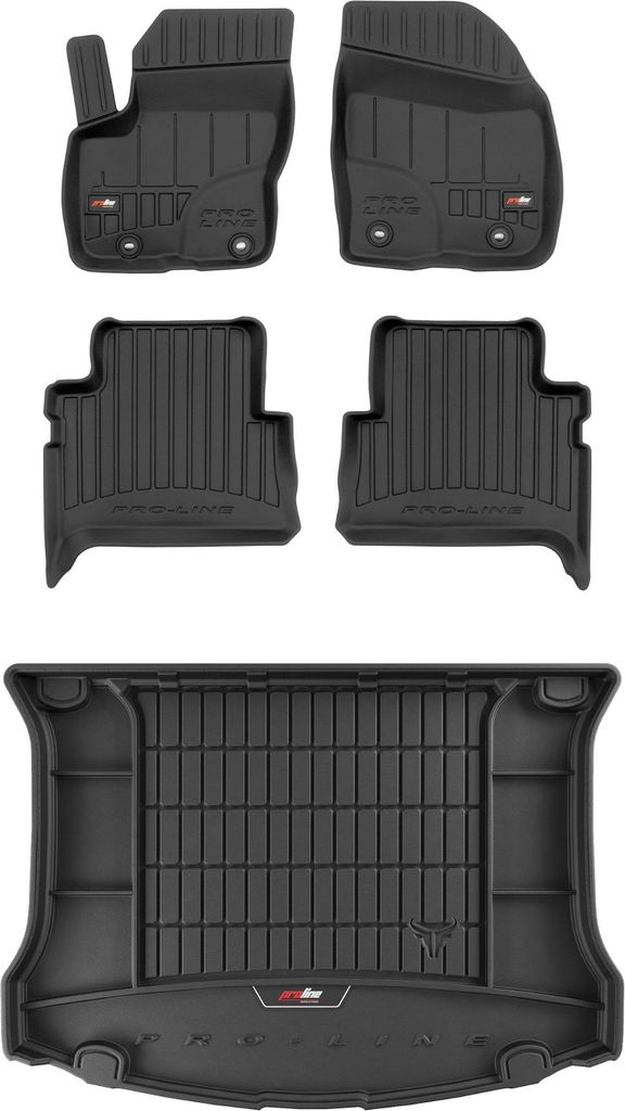 FROGUM 3D Gummimatten und Kofferraummatte für Ford Kuga I 2008-2013