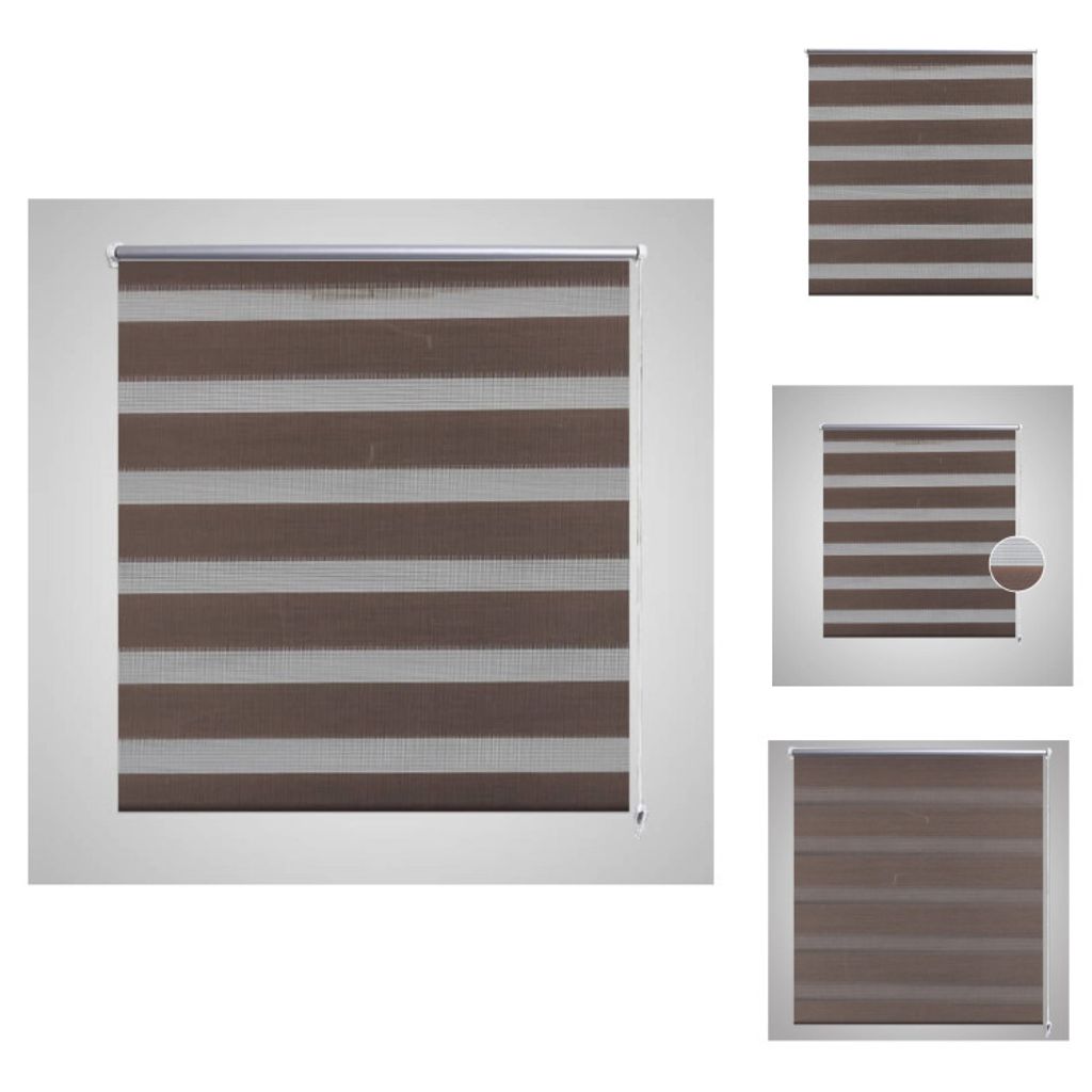 Doppelrollo 60 x 120 cm braun - Jalousien & Rollos