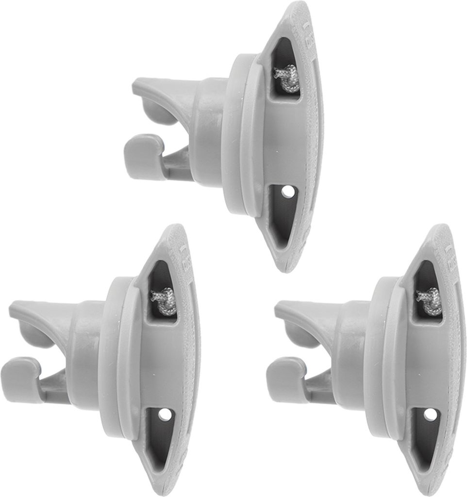 3pcs aufblasbare Bootsventil professionelle 8 Zähne PVC Leckdosen Ersatzluftstopfen für Kayak -Gummi -Beiboot