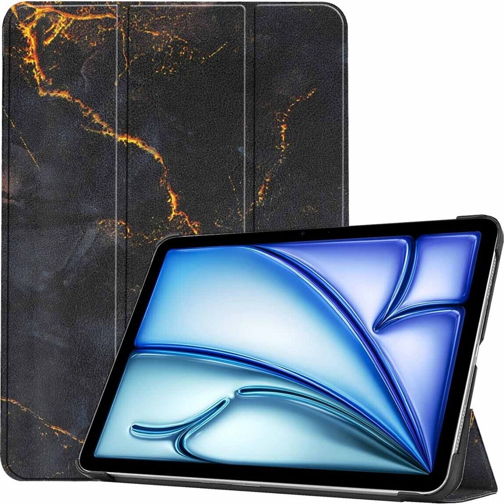 imoshion Design Trifold Klaphülle iPad Air 13 Zoll (2025) M3 / (2024) M2 - Black Marble