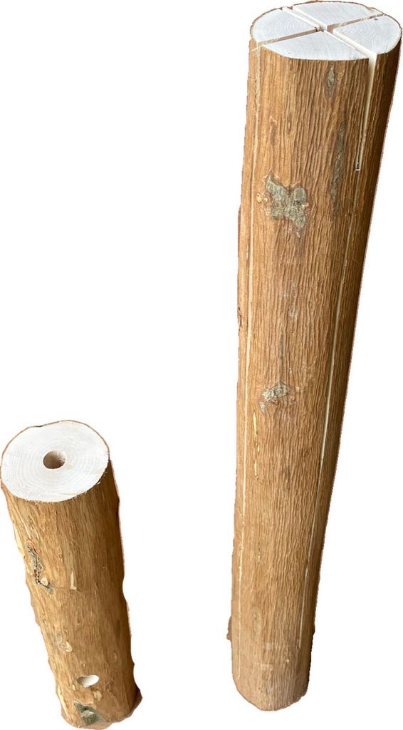 Holzfackel - Schwedenfeuer Baumfackel Finnfackel Garten Feuer Holz Schwedenfeuer 50cm