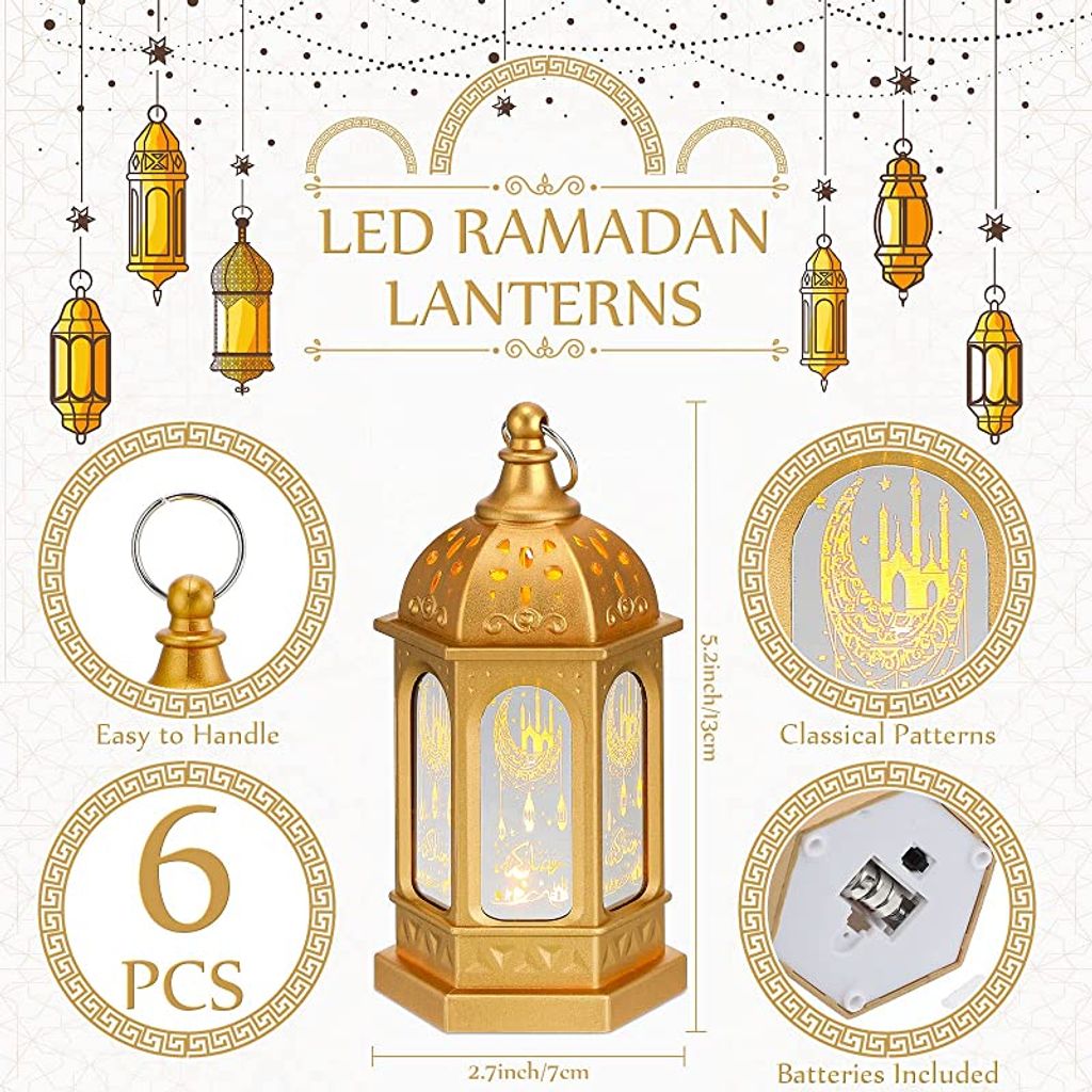 Ramadan Deko Lampe, Eid Mubarak Laterne Mond