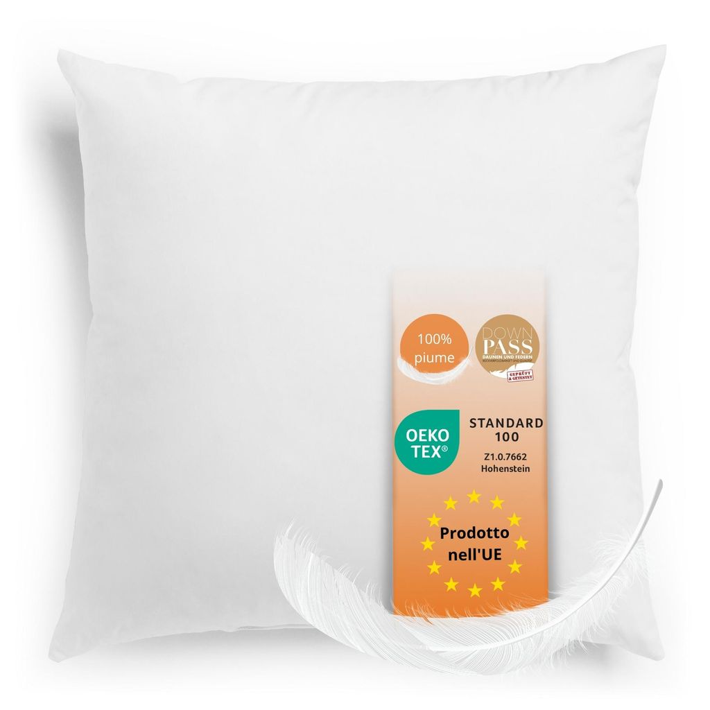 Cuscino in piuma 65 x 65 cm, ingresso, imbottitura 100% Immagine del prodotto 