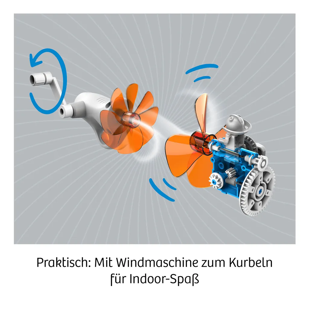 KOSMOS 621056 Wind Bots : Kit de Construction Robot Éolien 6-en-1 - 2