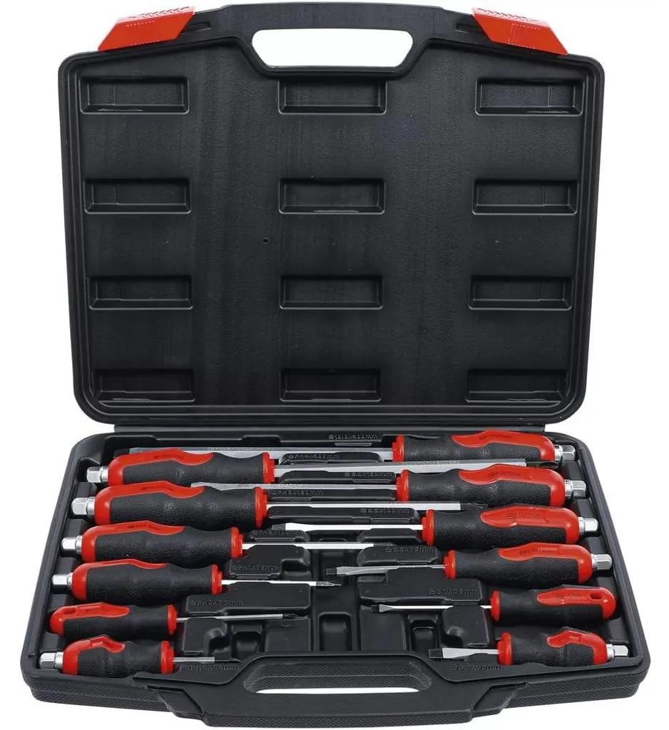 Jeu de tournevis 12 pcs D-Work en acier chrome vanadium de qualité pro
