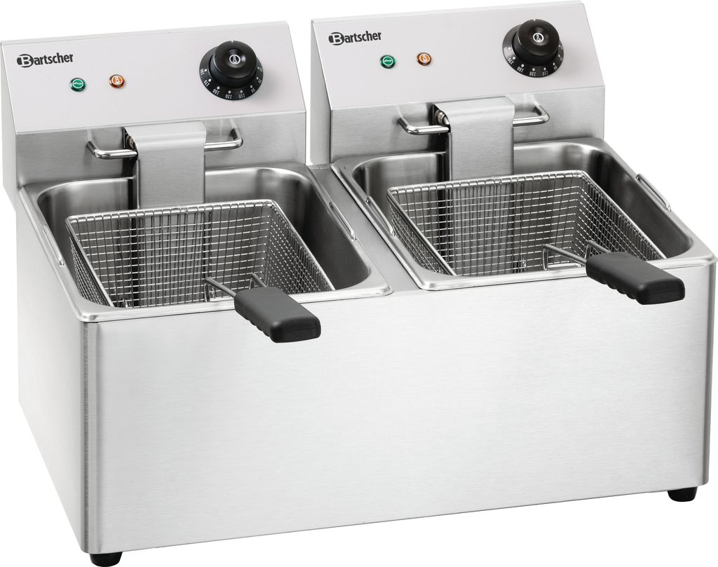 Bartscher SNACK IV, 16 l, Doppel, Edelstahl, Drehregler, Stand-alone