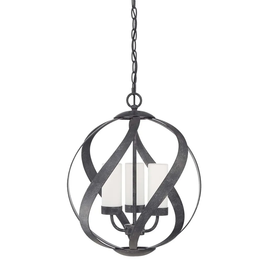 Suspension extérieure résistante Old Black E14 contre rouille et usure